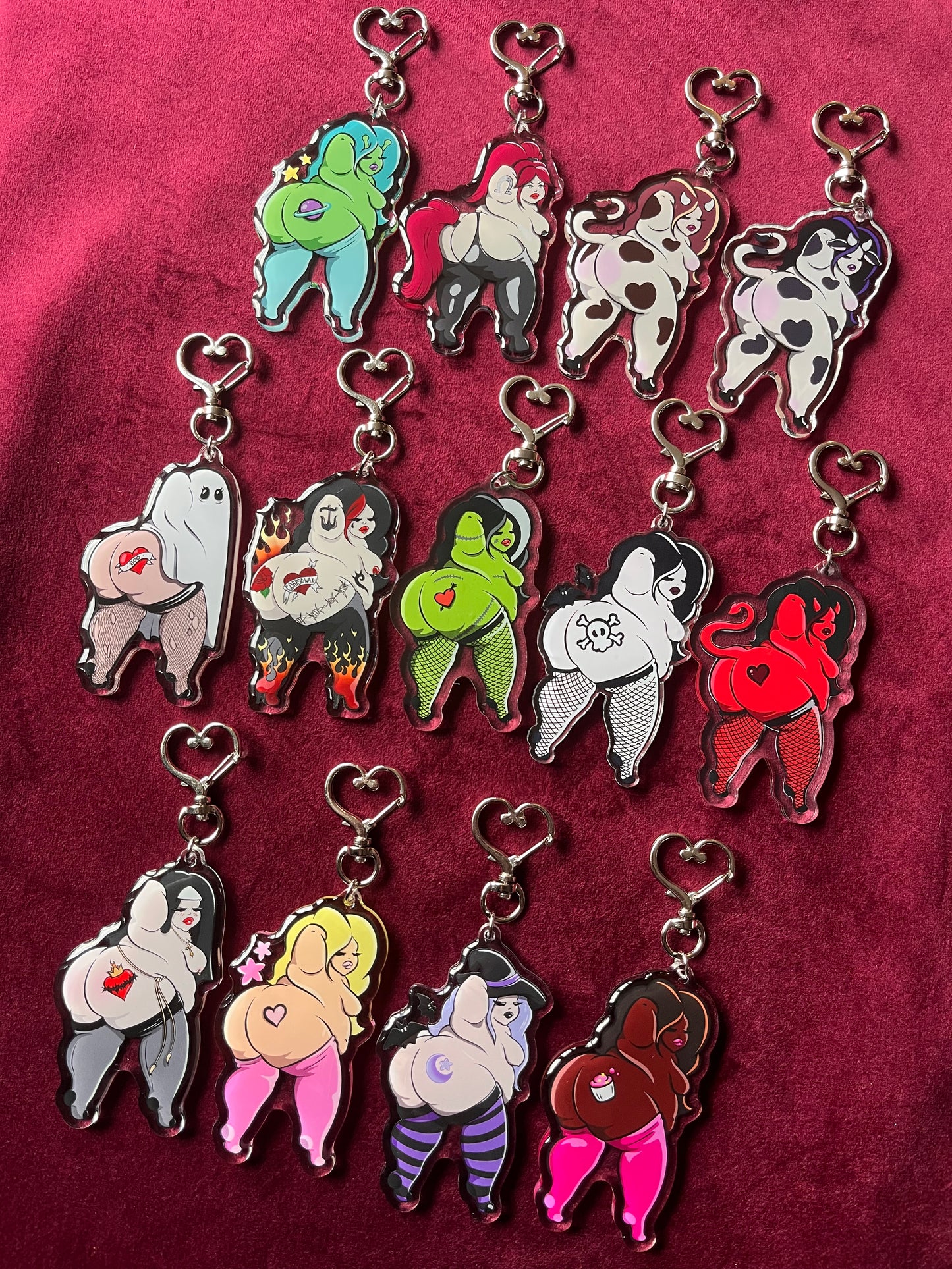 Augustine the Nun Keychain
