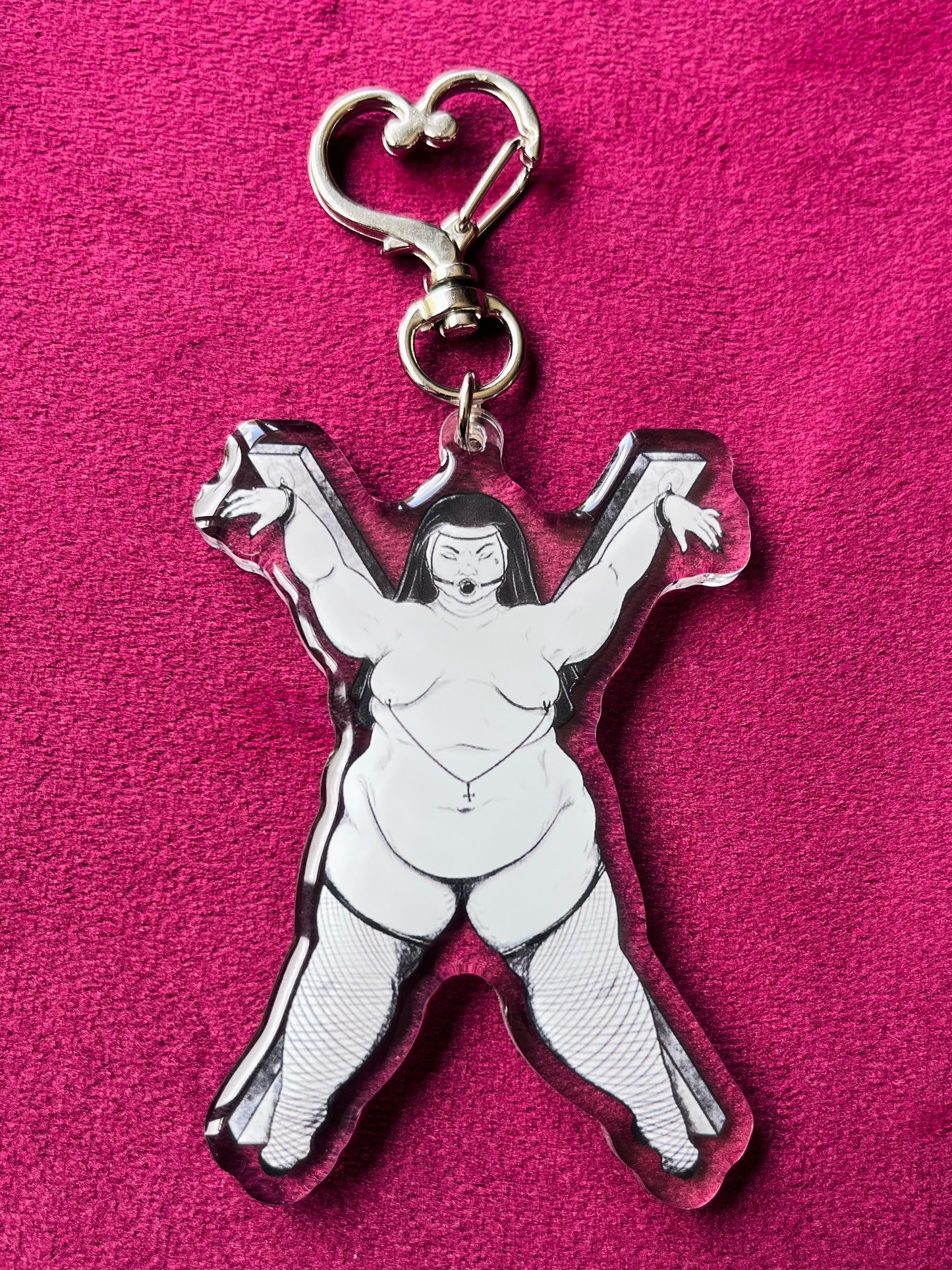 Augustine the Kinky Nun Keychain