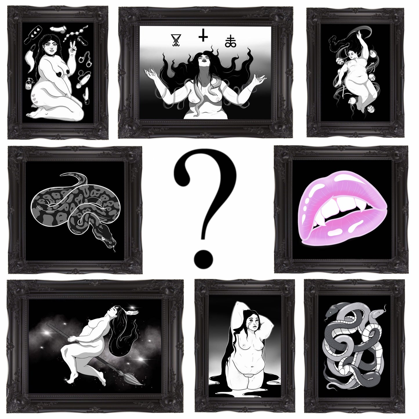 5 Piece Lucky Dip Corpse Wax Art Prints