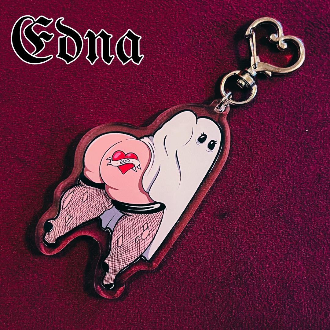Edna the Ghost Keychain