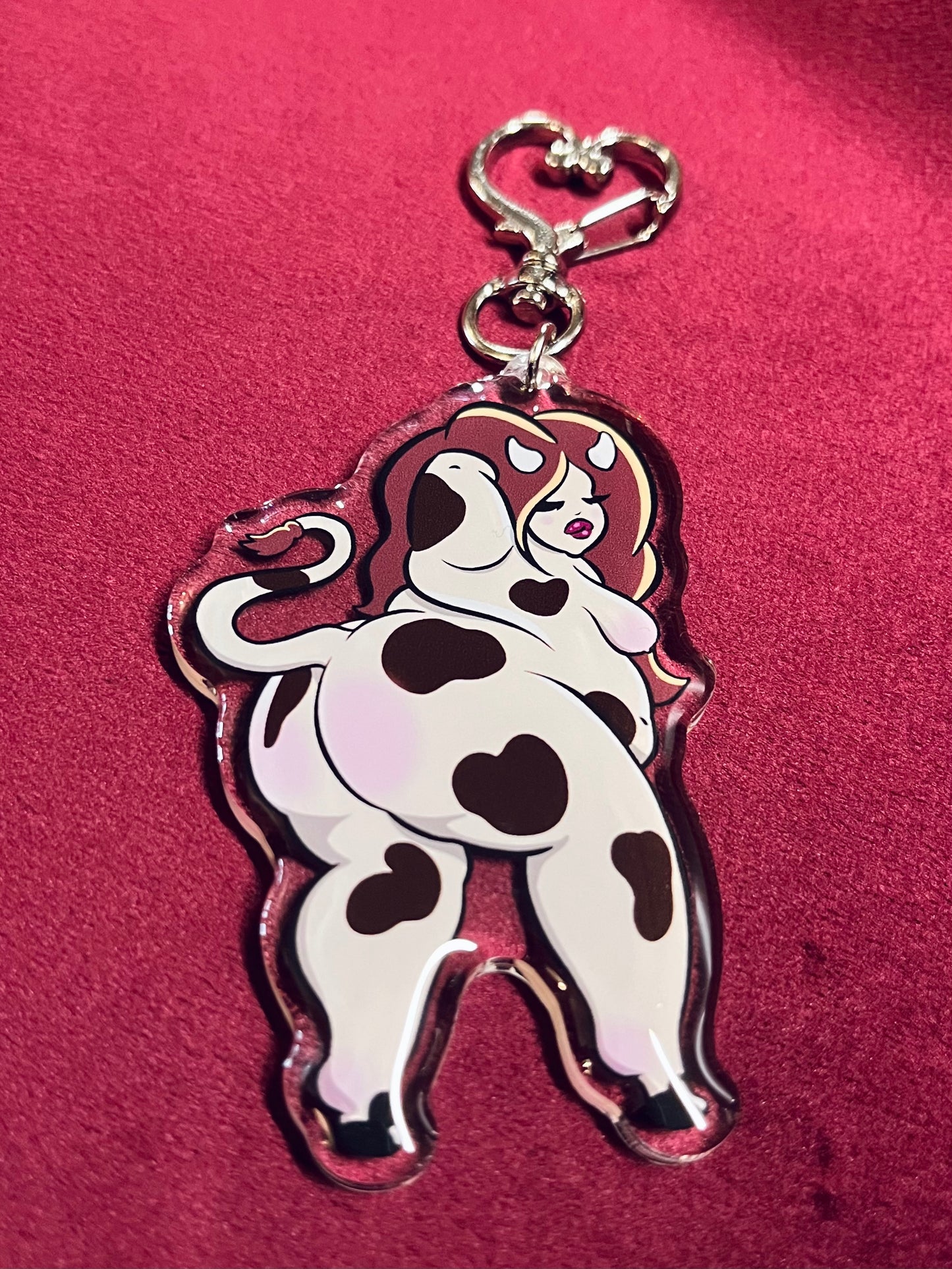 Daisy the Brown Cow Keychain