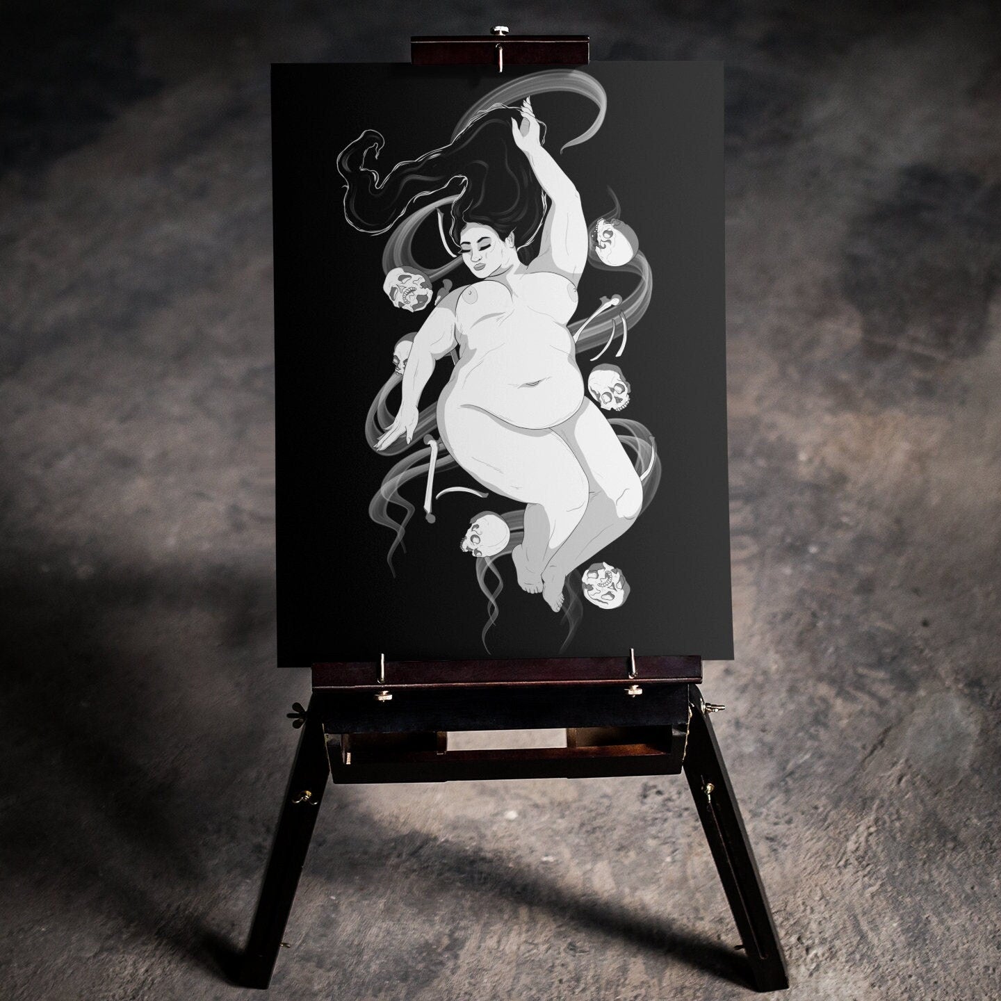 Bed of Bones Art Print