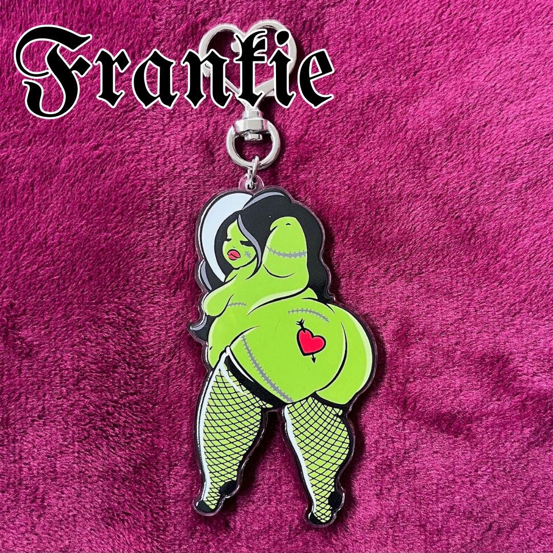Frankie the Bride Keychain