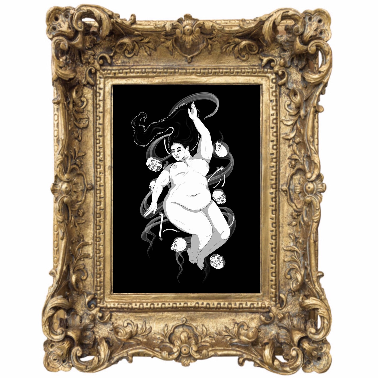 Bed of Bones Art Print