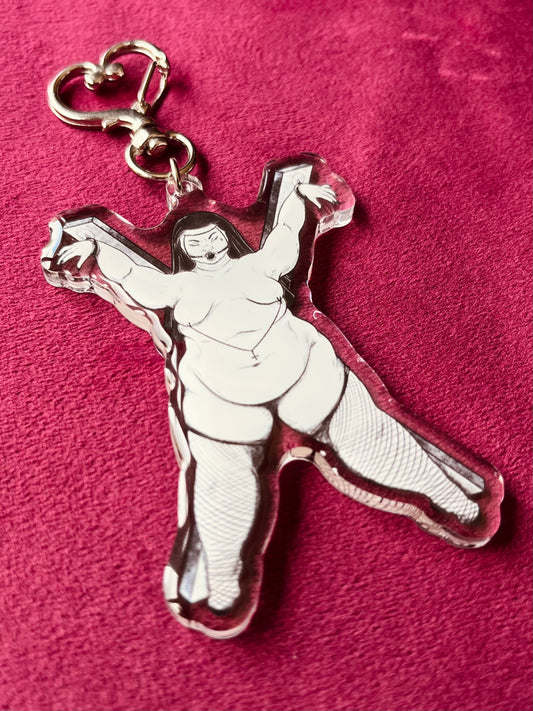 Augustine the Kinky Nun Keychain