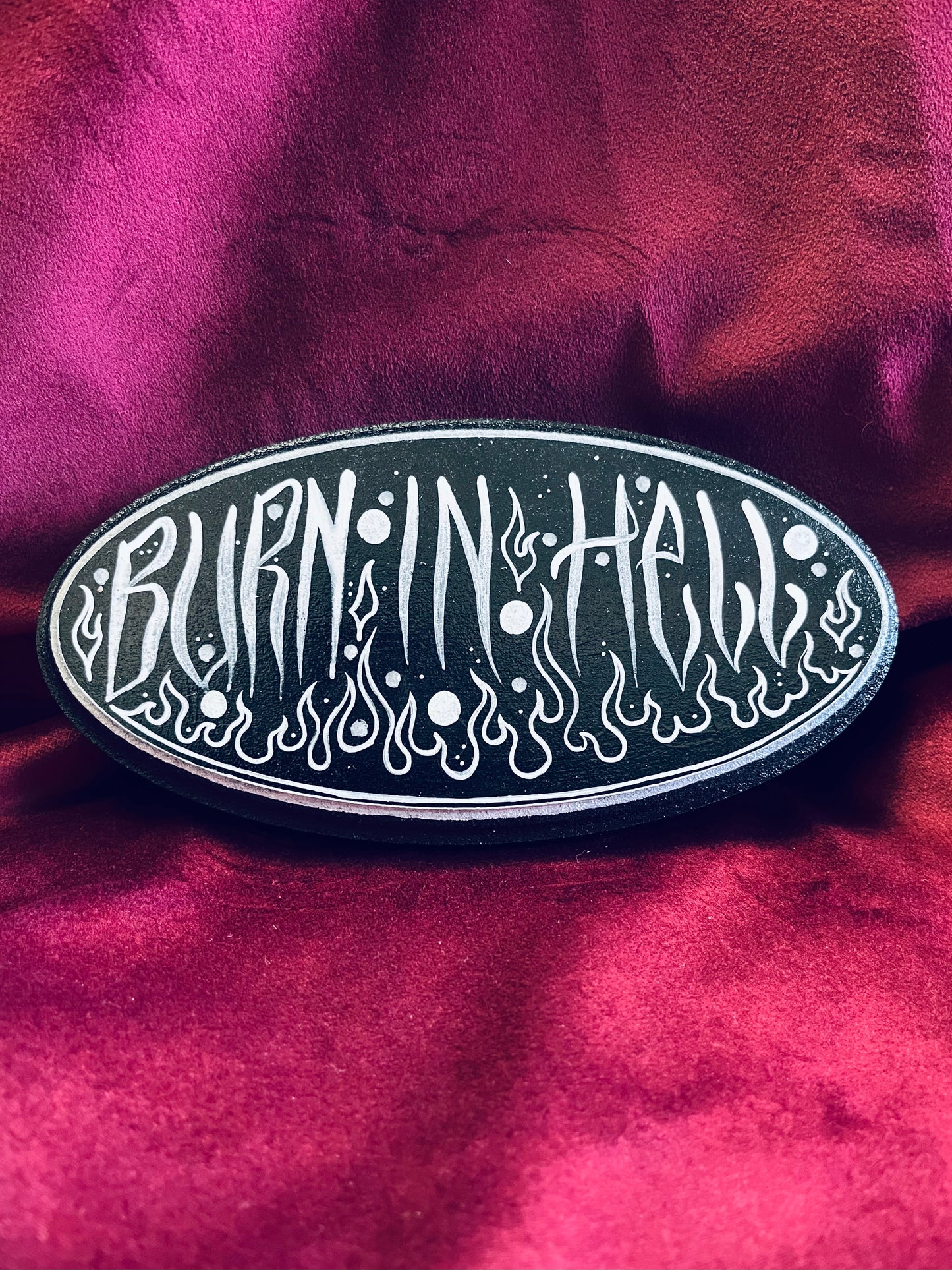 Burn in Hell Wall Plaque