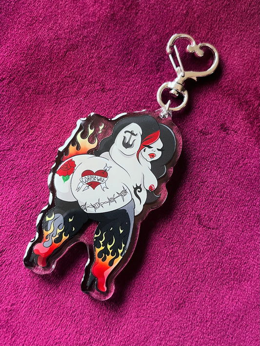 Harley the Biker Keychain