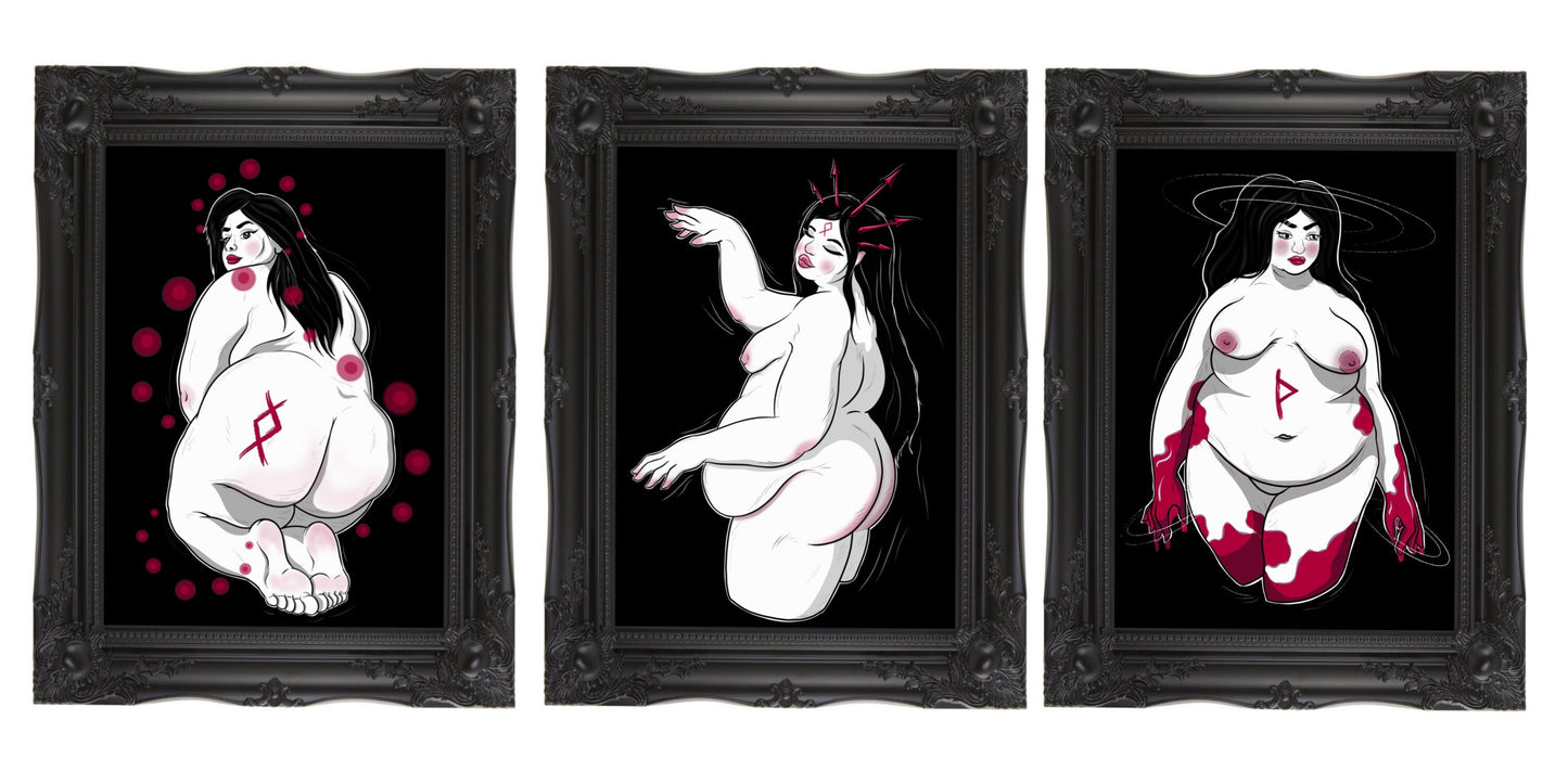 Inguz of Fertility A5 Art Print
