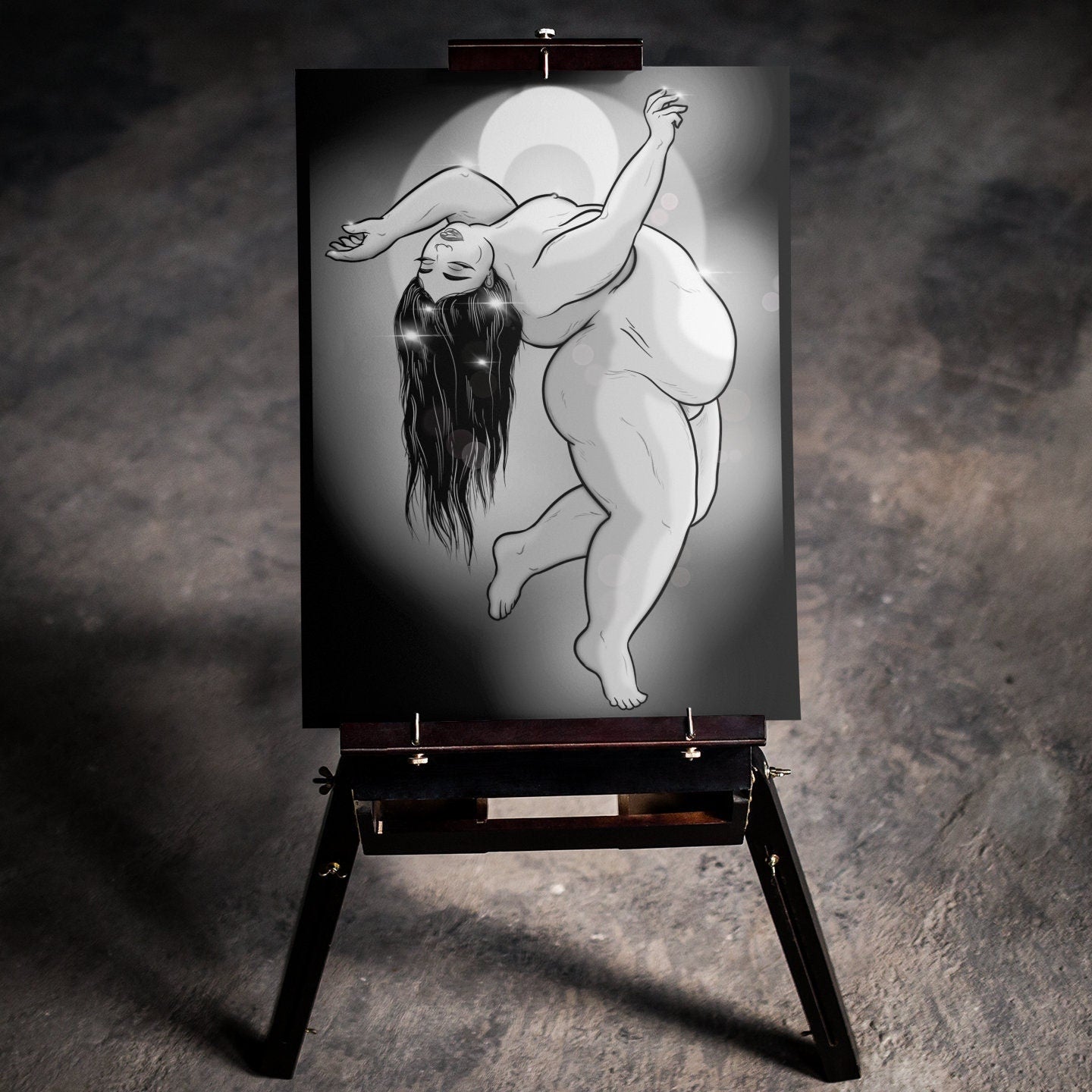 Moon Fallen Art Print