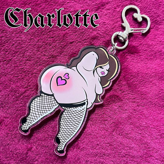 Charlotte the Kinky Girl Keychain