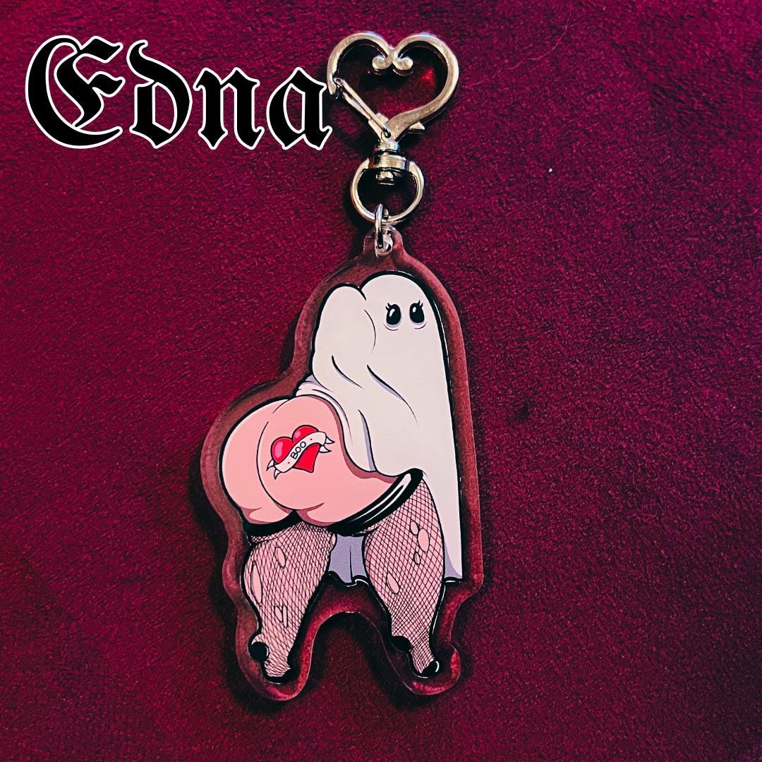 Edna the Ghost Keychain