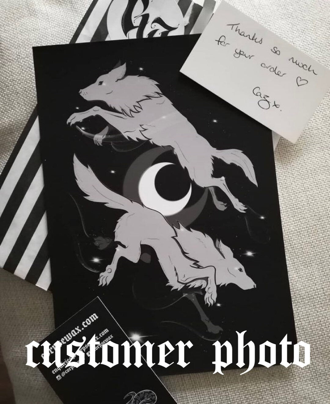 Odin’s Wolves Art Print