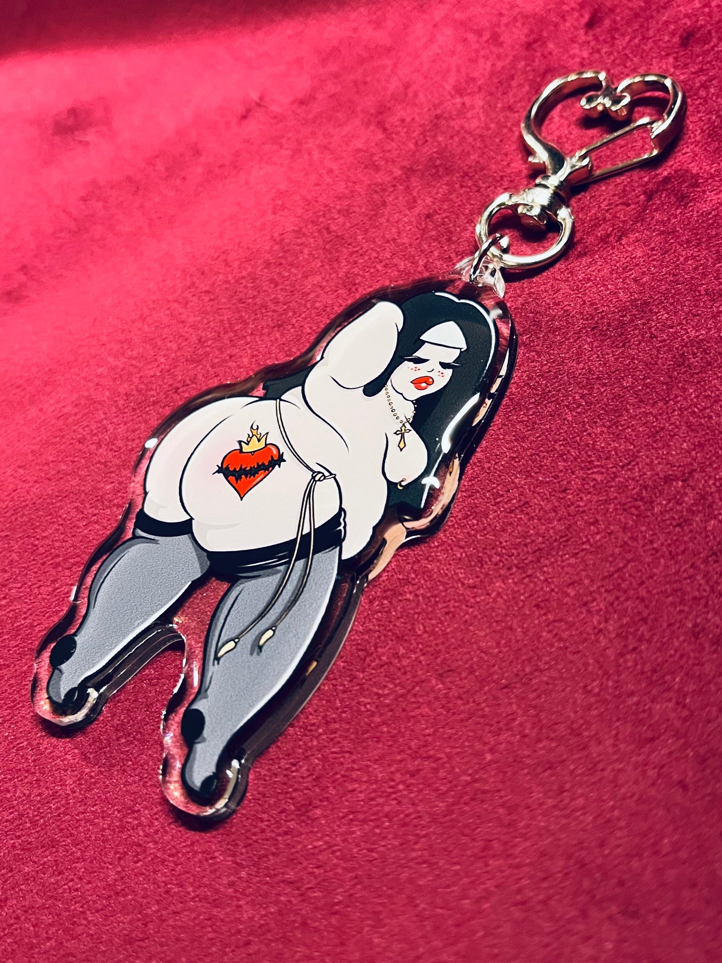 Augustine the Nun Keychain