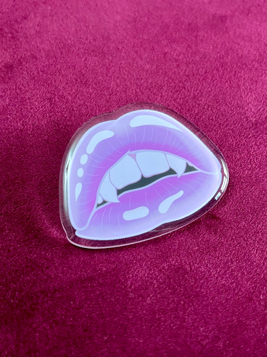 Vampire Pout Pin - Pink