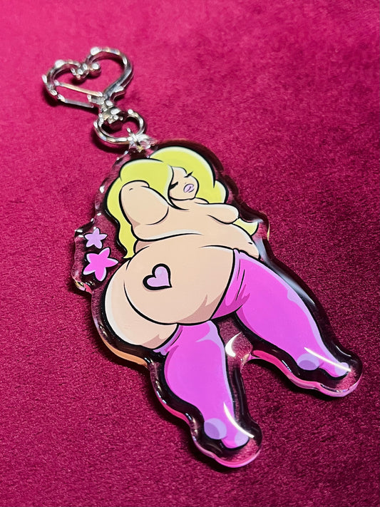 Barbara the Babe Keychain