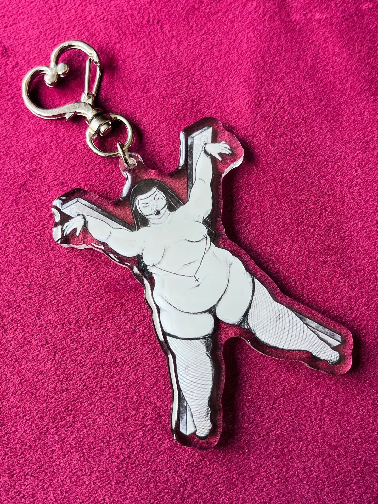 Augustine the Kinky Nun Keychain