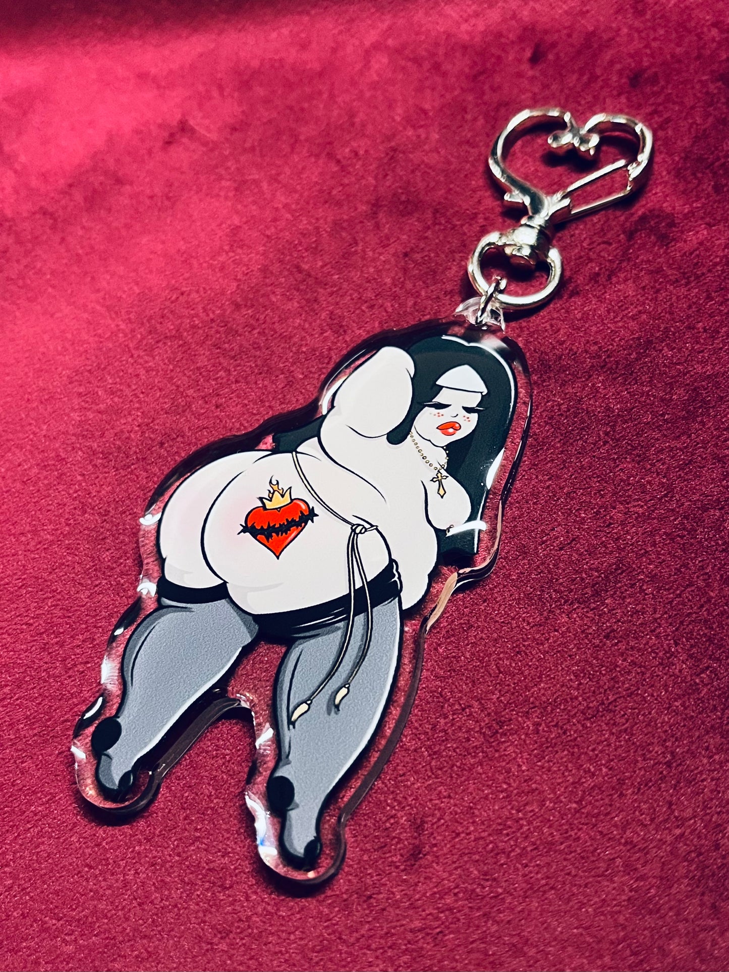 Augustine the Nun Keychain