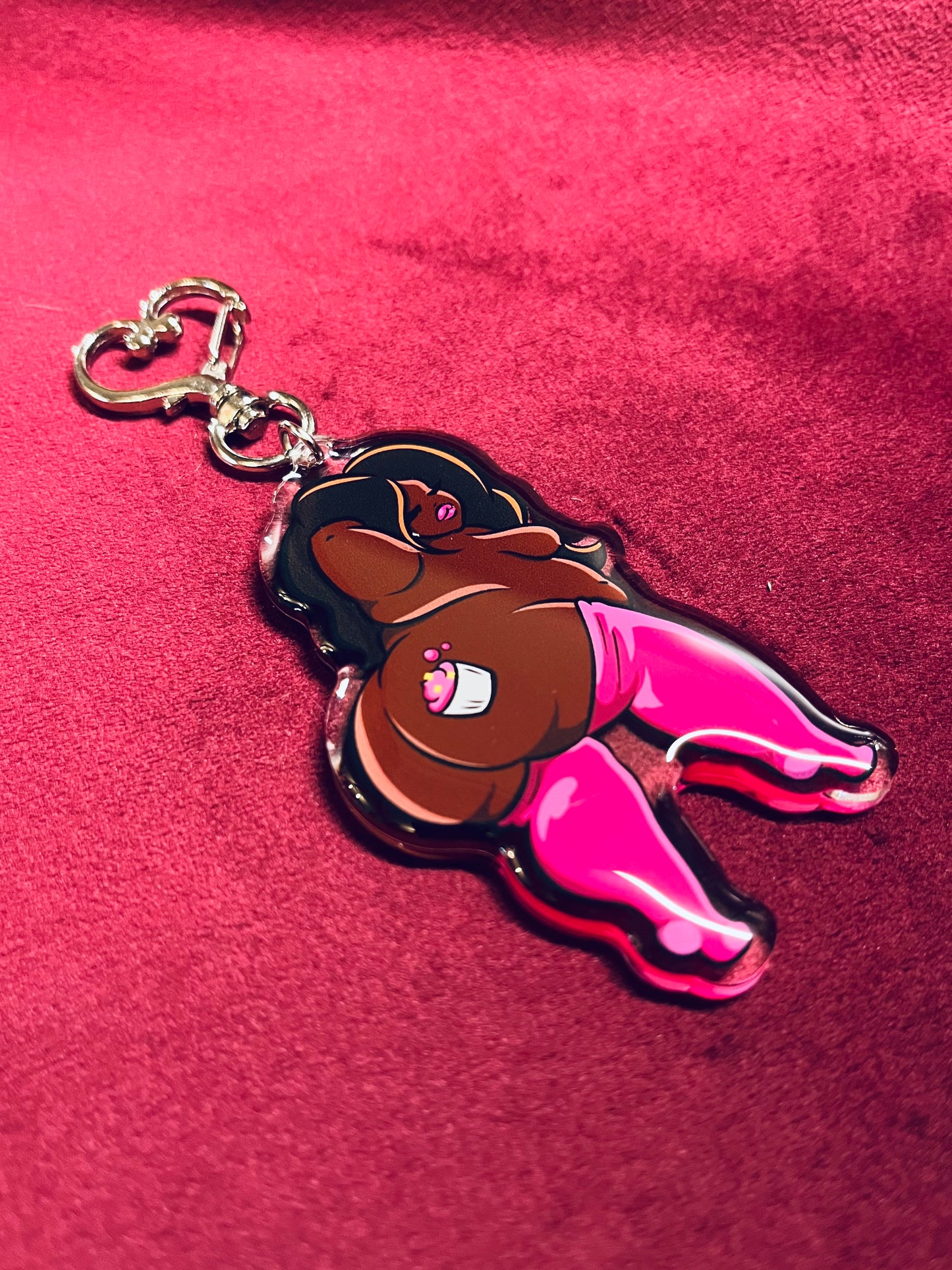 Fat Babe Keychain, Cupcake the Sweetie