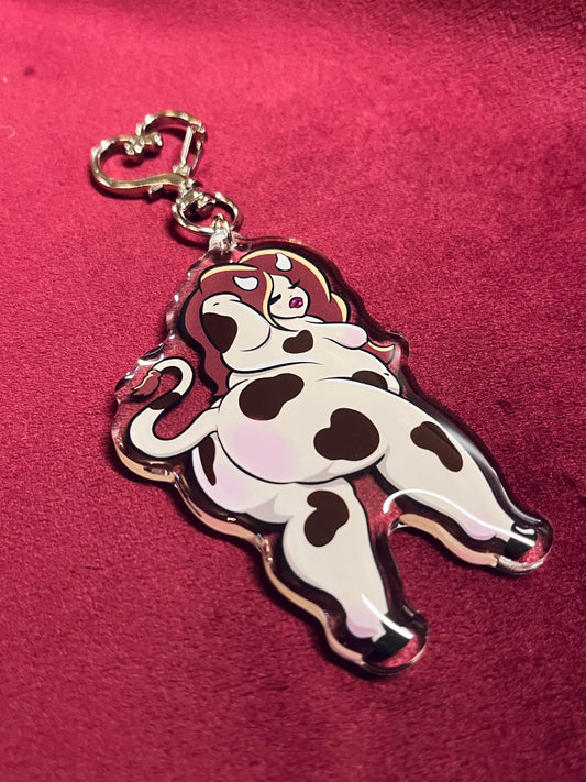 Daisy the Brown Cow Keychain