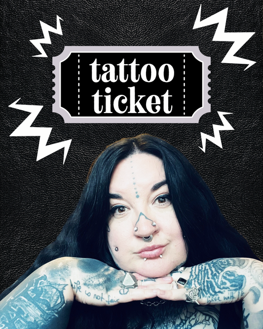 Corpse Wax Tattoo Ticket