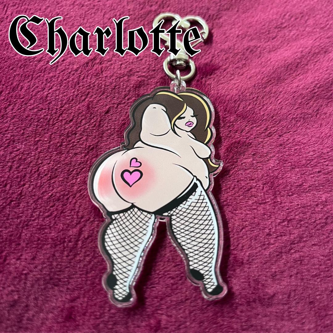 Charlotte the Kinky Girl Keychain