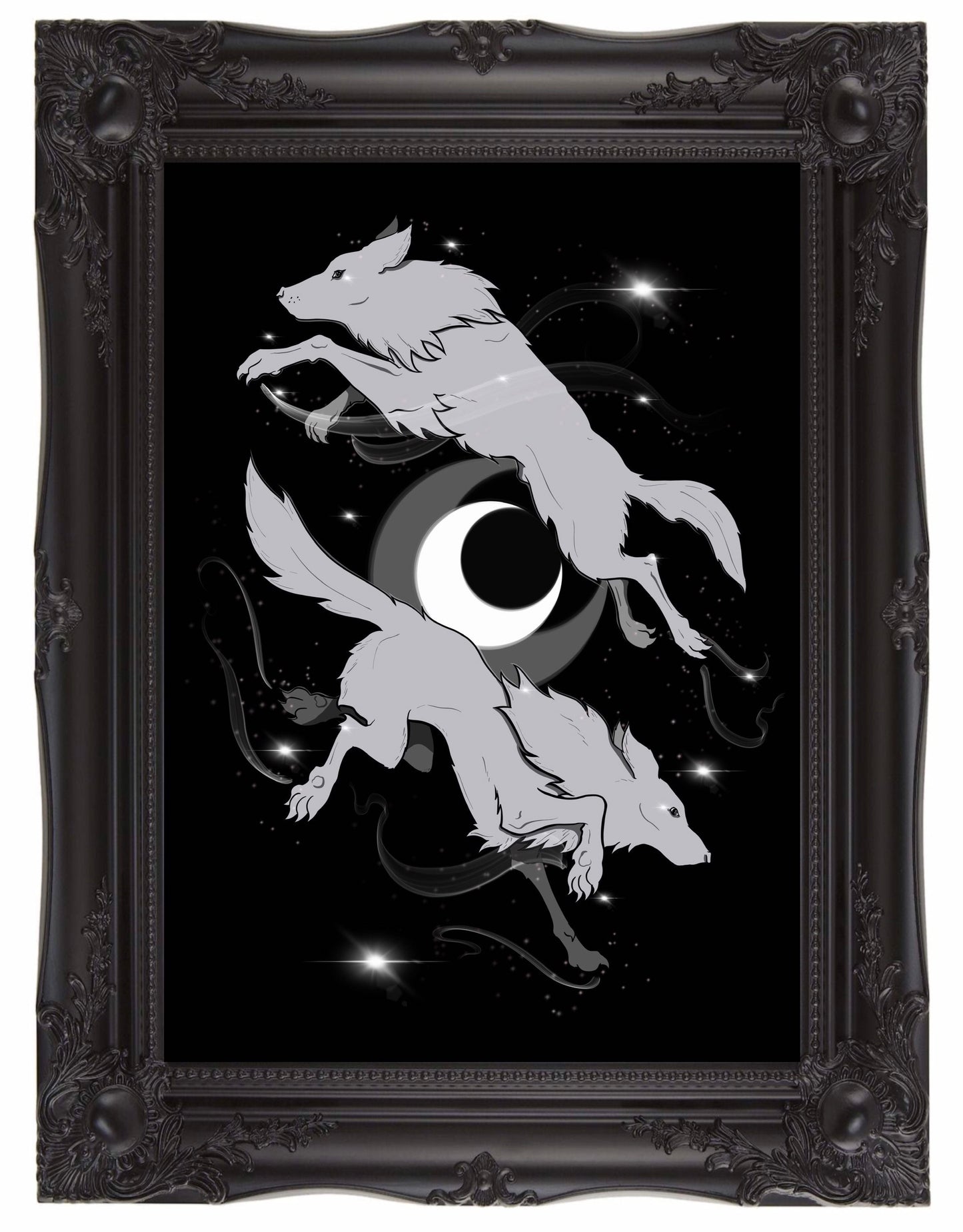 Odin’s Wolves Art Print
