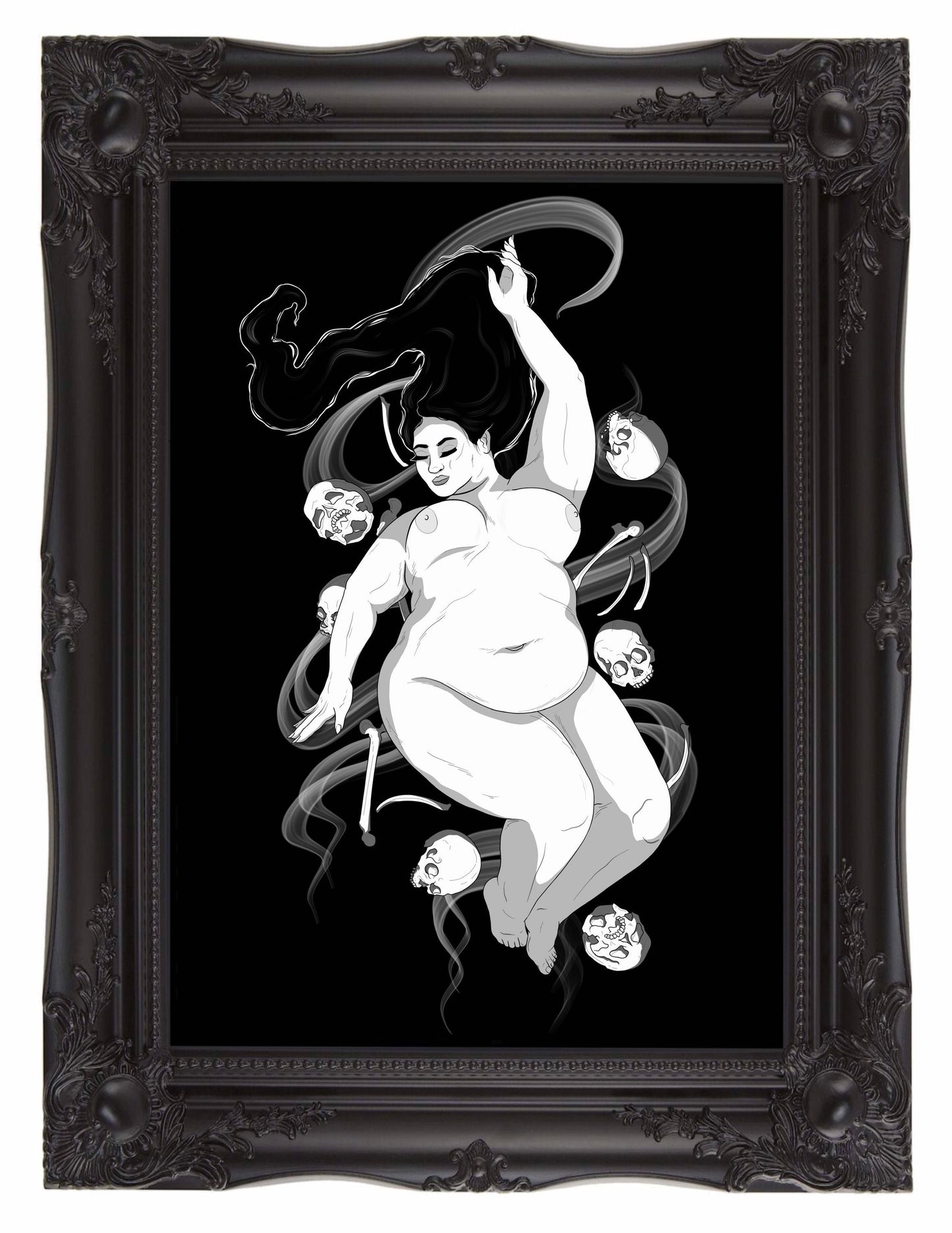 Bed of Bones Art Print