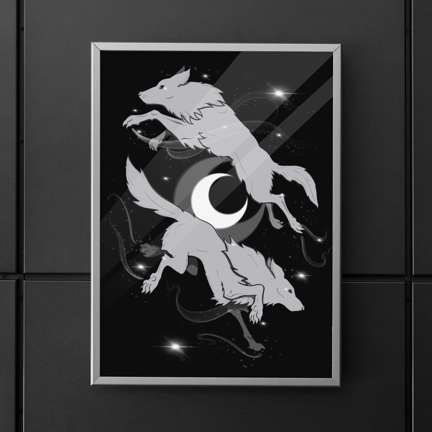 Odin’s Wolves Art Print